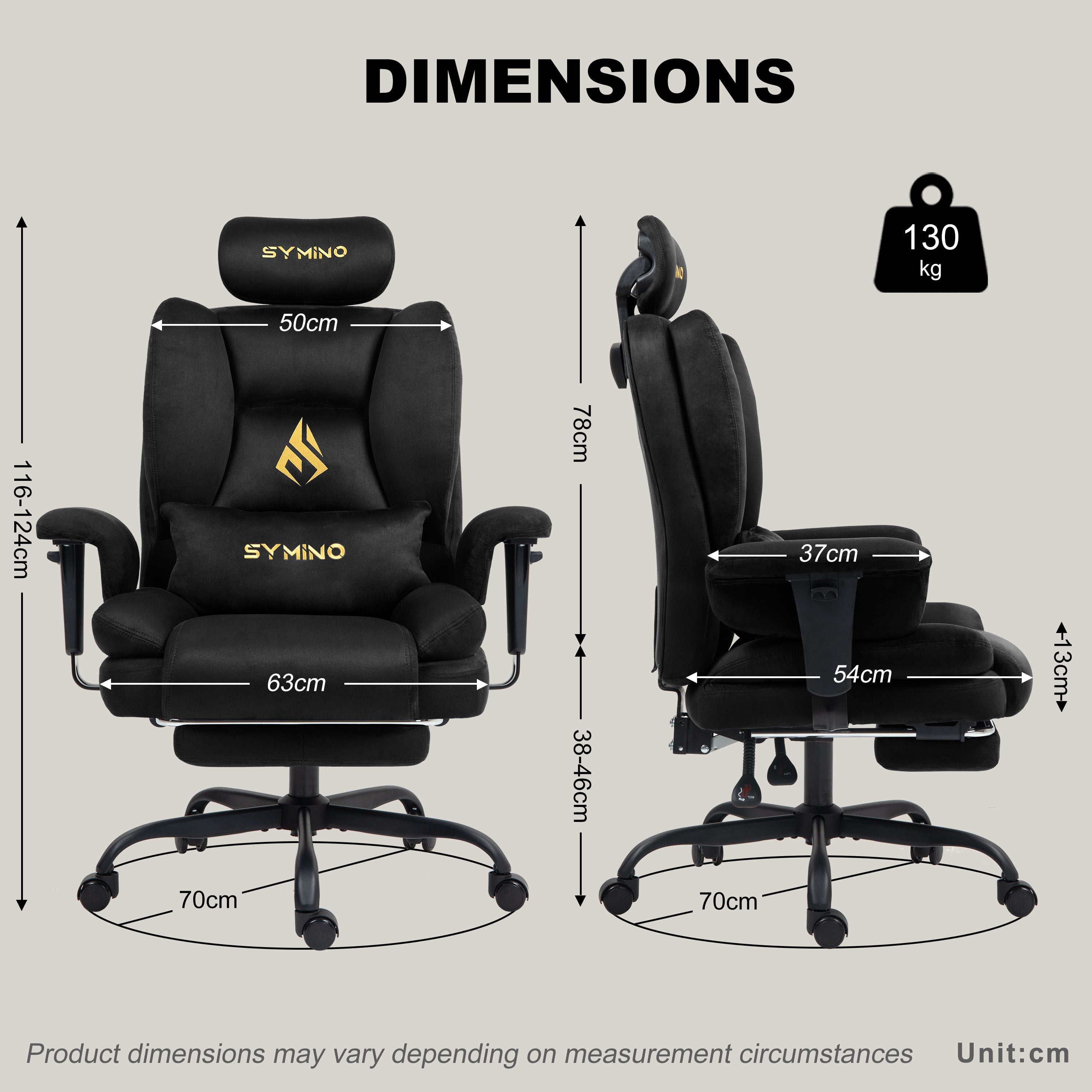 SYMINO Sofa Gaming Chair, Gamer Chair, Ergonomic Sofa Chair with Faux Fur Meow Love, Black